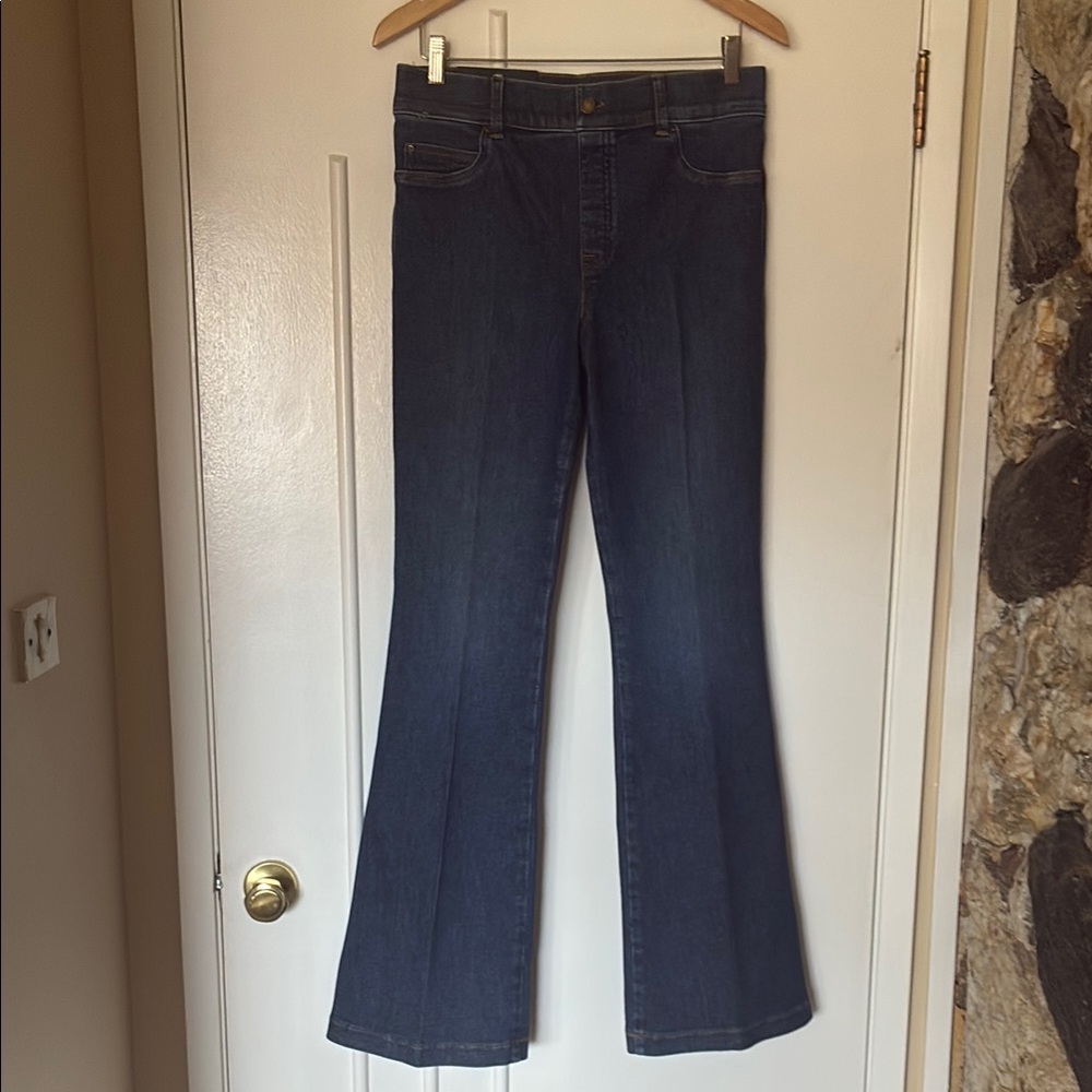 Spanx Dark Blue Women's Flared Jeans